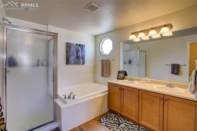 12118 Rio Secco Road Peyton, CO 80831 - Photo 18 of 34 Five piece bath with private water closet.