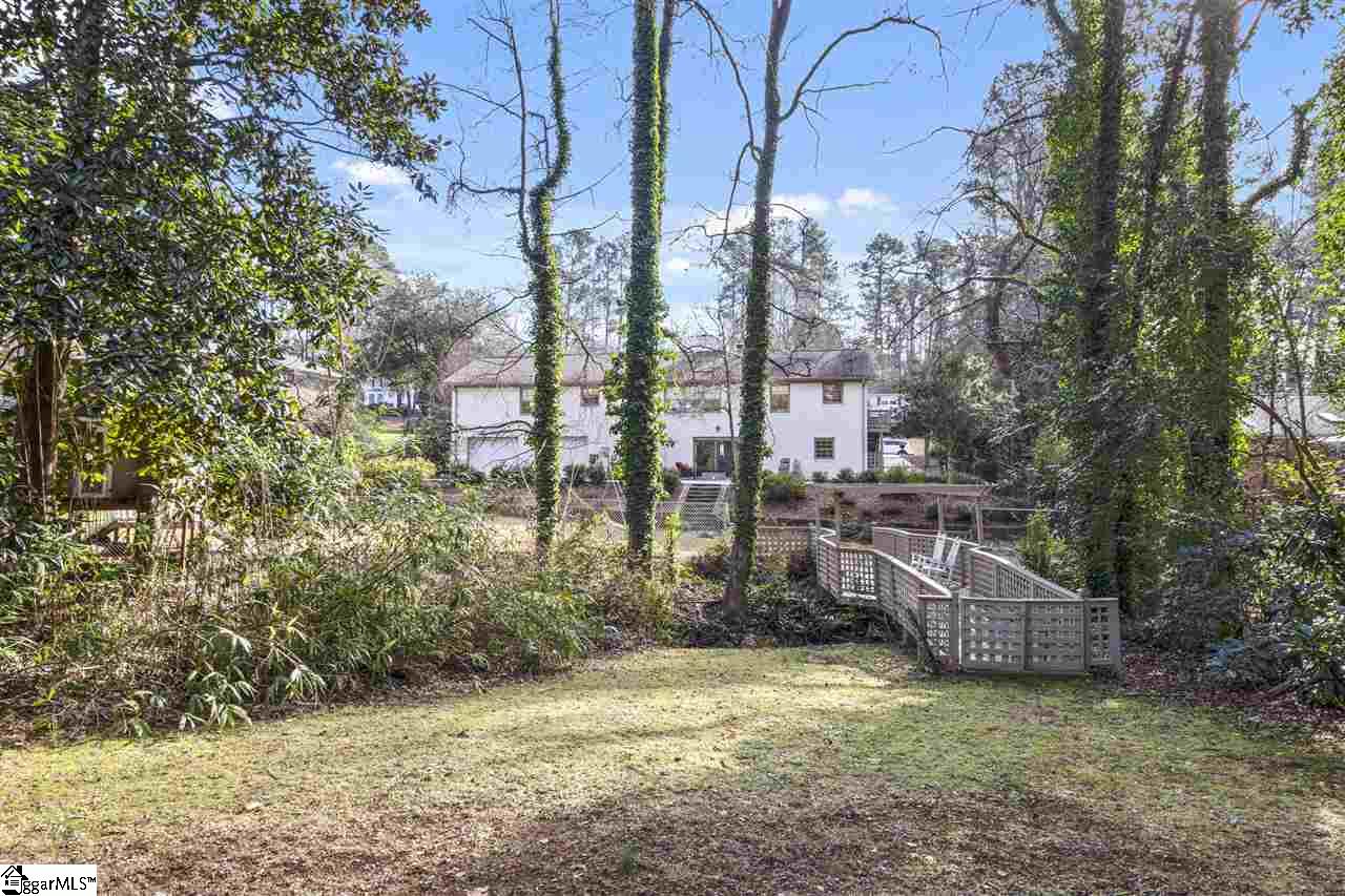322 Henderson Road Greenville, SC 29607 - Photo 3 of 36 View from rear property line. One of the very few lots on Henderson that back up to Pimlico