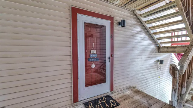 a view of front door