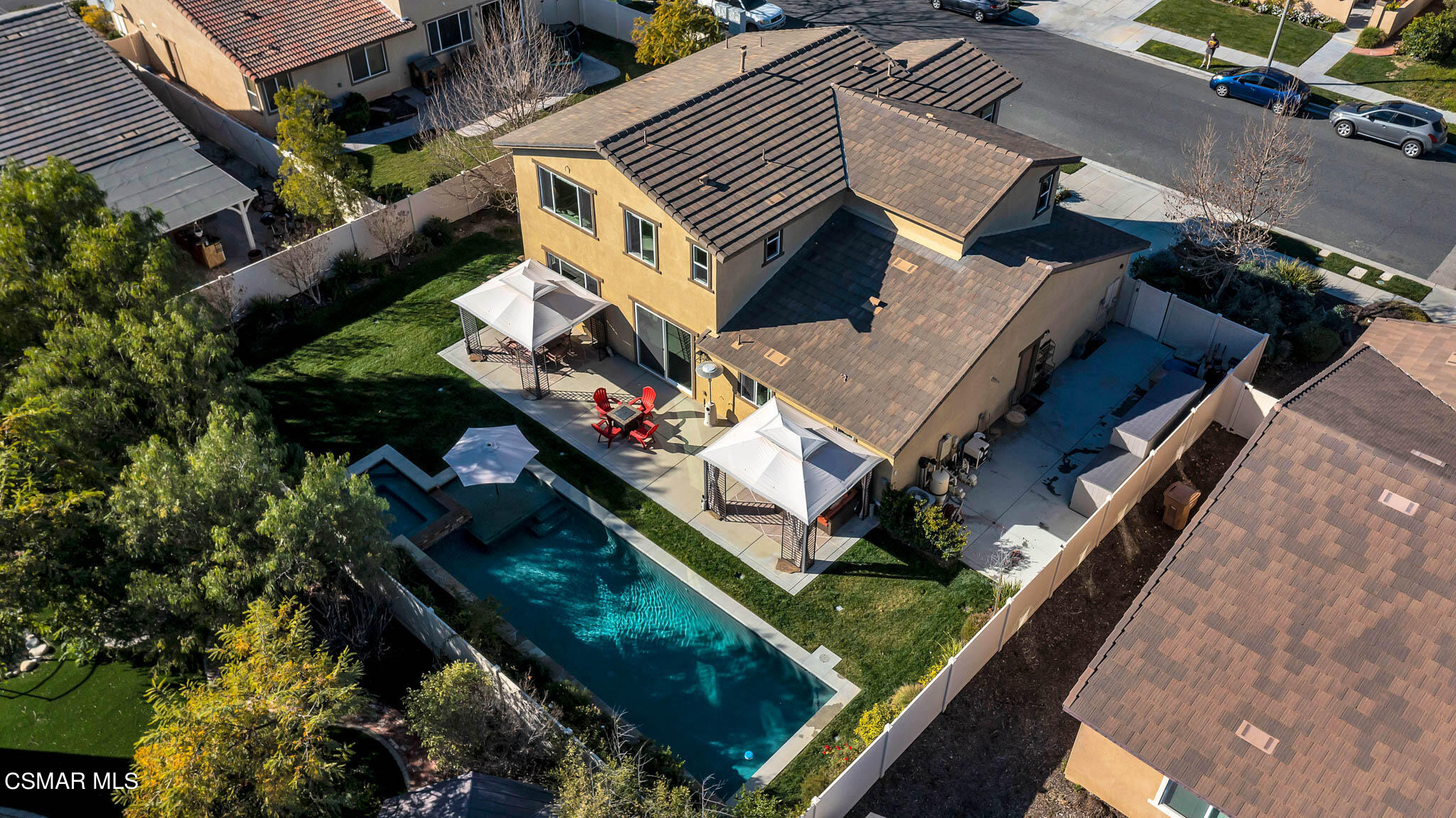 324 River Street Fillmore, CA 93015 - Photo 40 of 48 an aerial view of house with a yard
