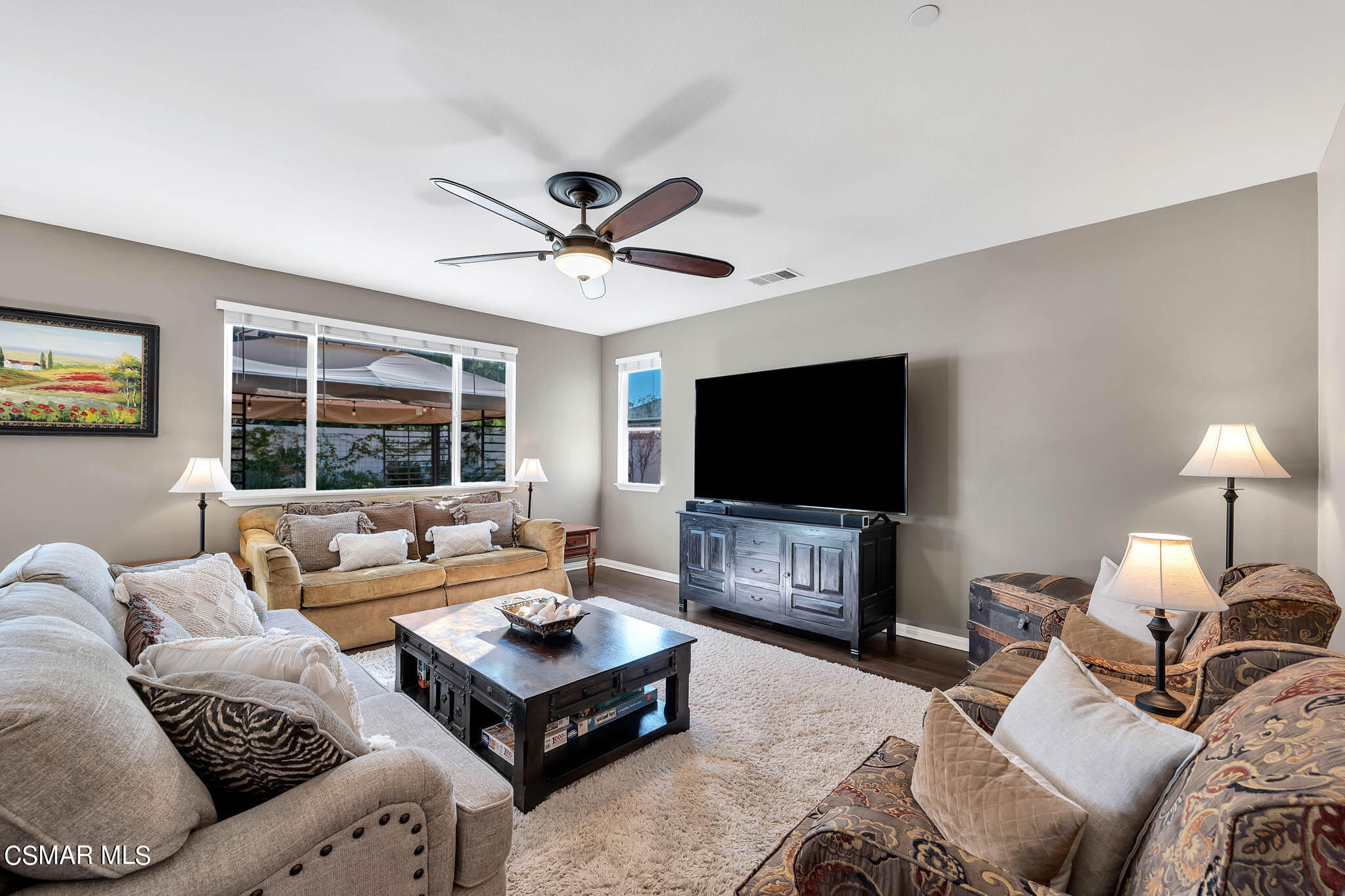 324 River Street Fillmore, CA 93015 - Photo 9 of 48 a living room with furniture a window and a flat screen tv