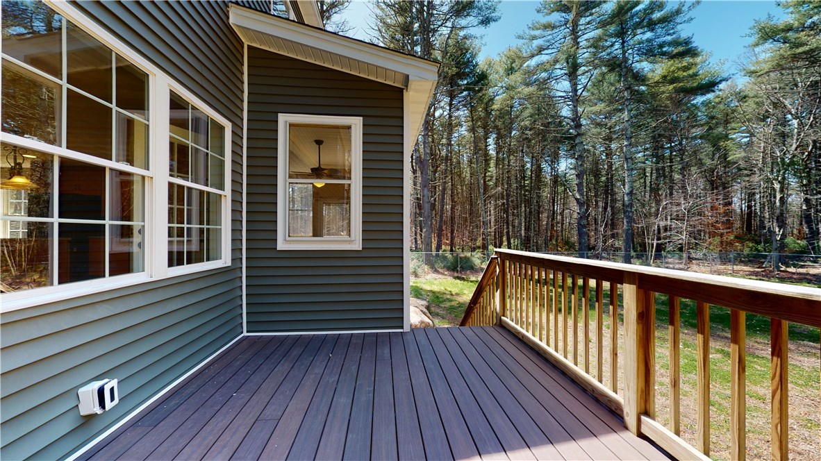 65 Woodville Alton Road Hopkinton, RI 02894 - Photo 5 of 35 Rear deck