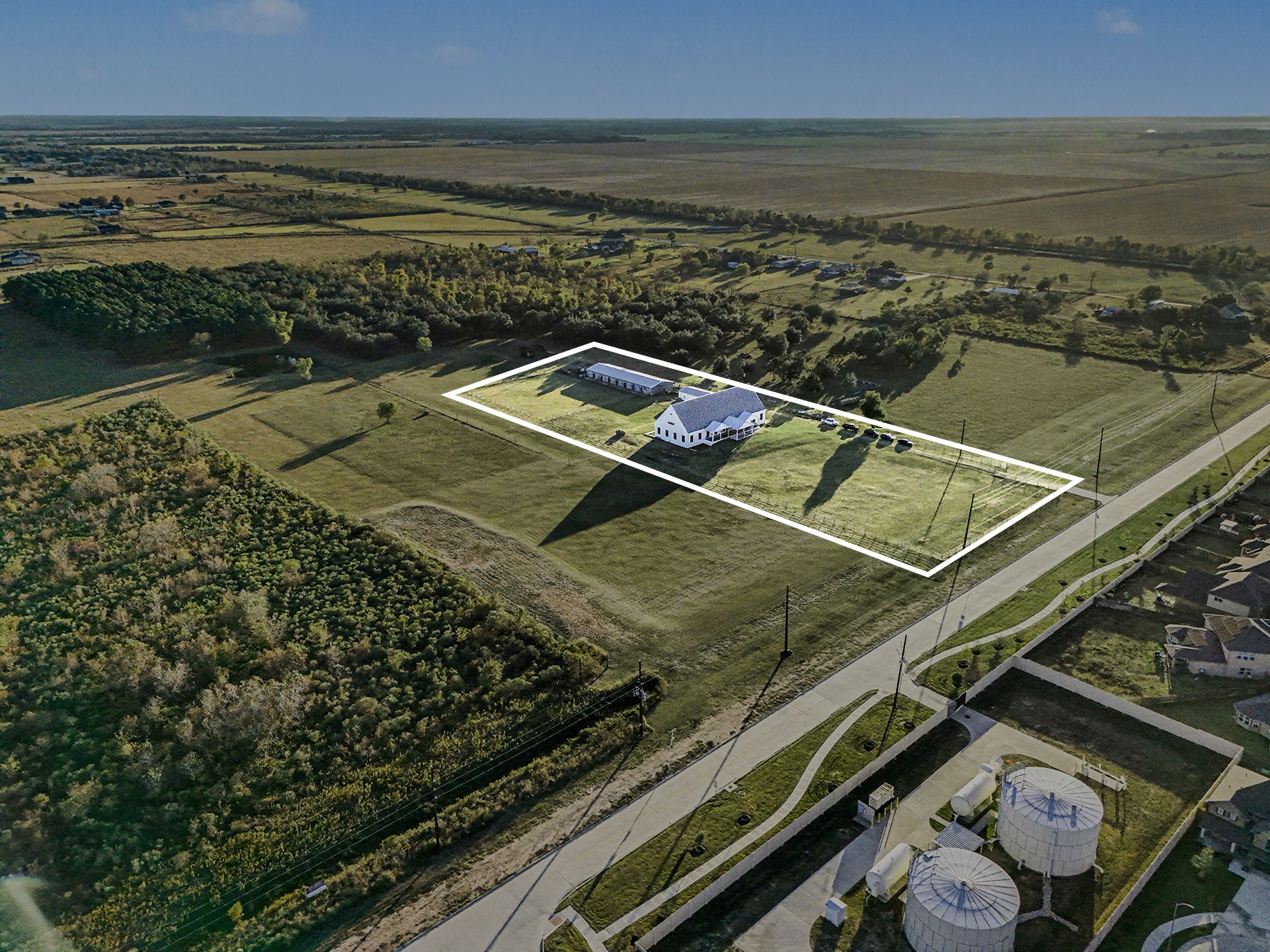 1200 Davenport Parkway Rosharon, TX 77583 - Photo 44 of 49 3.5 Acres - Boundaries View 1