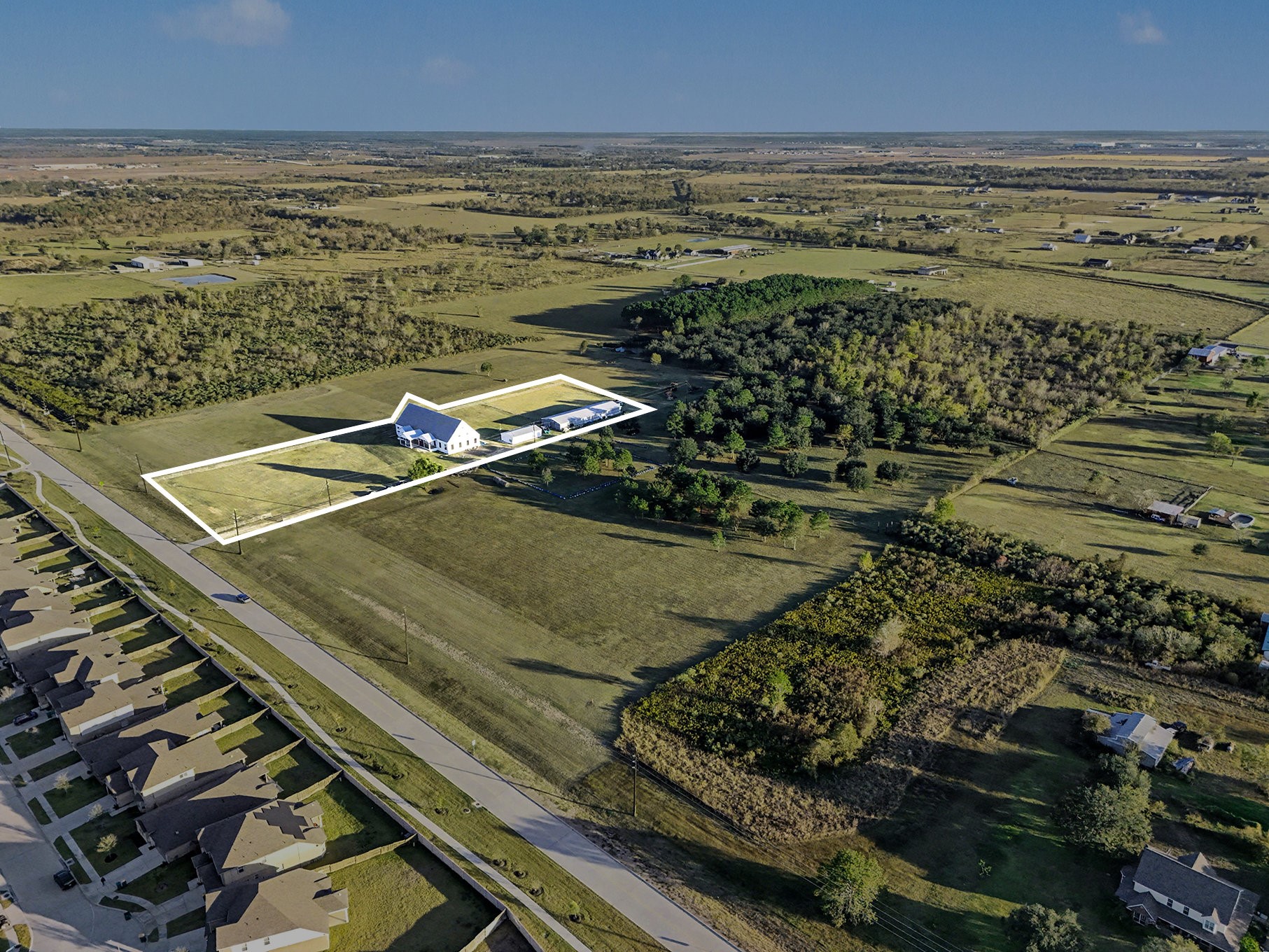 1200 Davenport Parkway Rosharon, TX 77583 - Photo 45 of 49 3.5 Acres - Boundaries View 2