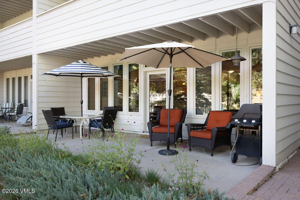 665 North Frontage Road West, Unit 12D Vail, CO 81657 - Photo 13 of 24 2609_sun_vail_12d_exterior_patio_b