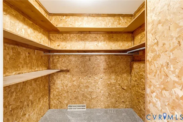 a view of a walk in closet