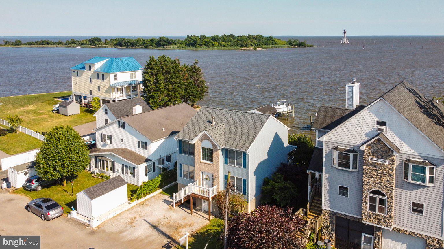 9205 Cuckold Point Road Sparrows Point, MD 21219 - Photo 41 of 47 View of Pleasure Island & the Craighill Light