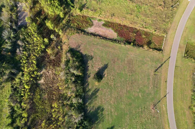 a bathroom with a small yard