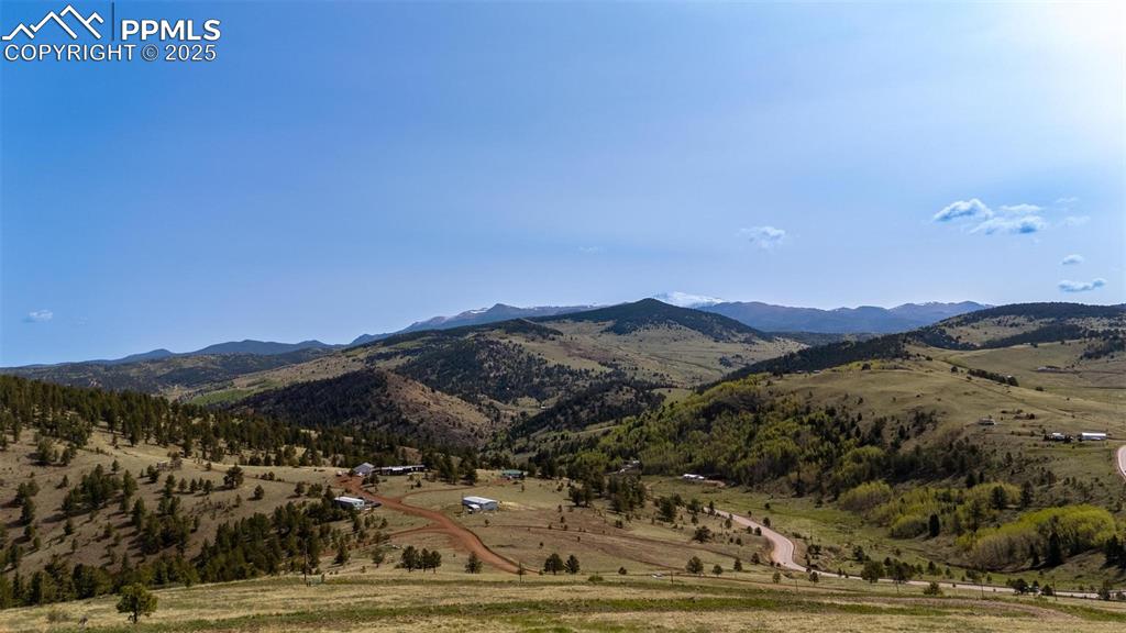 Conley Ranch Road Cripple Creek, CO 80813 - Photo 12 of 23 a view of a town with mountains in the background