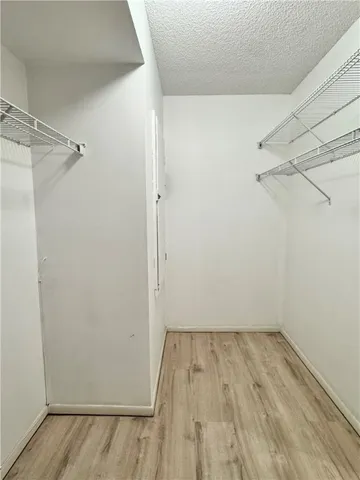 a view of a room with empty racks