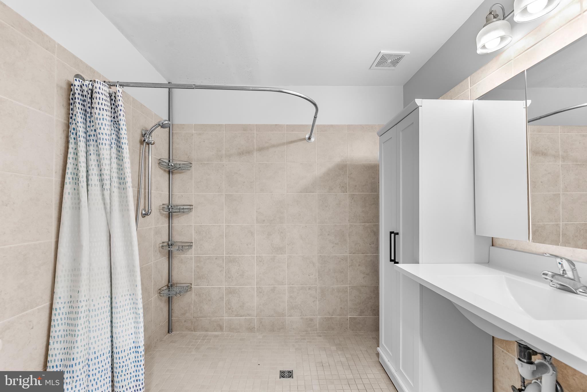 307 Red Cloud Road Lusby, MD 20657 - Photo 21 of 35 a bathroom with a shower and a sink