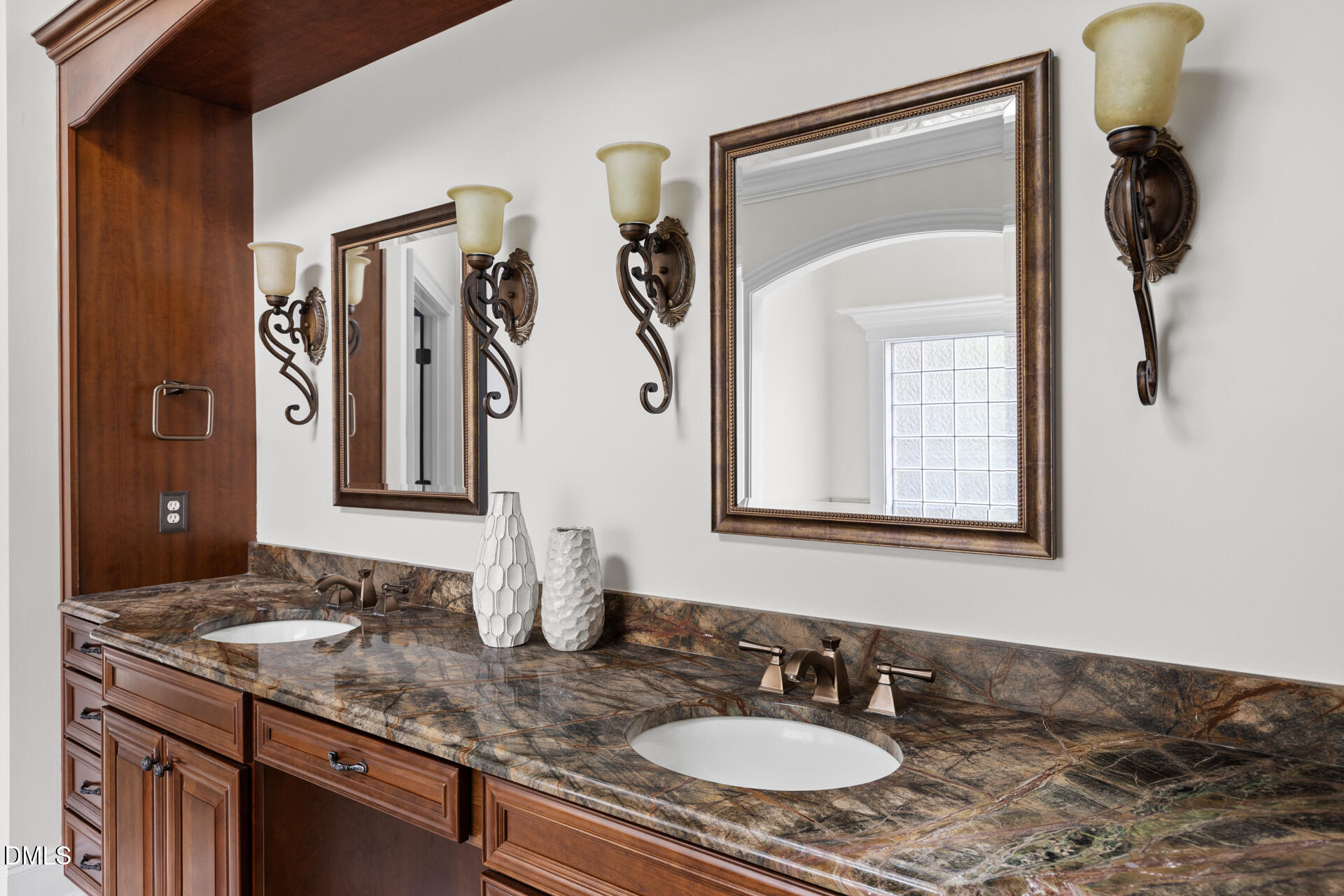 112 Winding Ridge Road Durham, NC 27713 - Photo 55 of 84 a bathroom with a granite countertop sink vanity and mirror