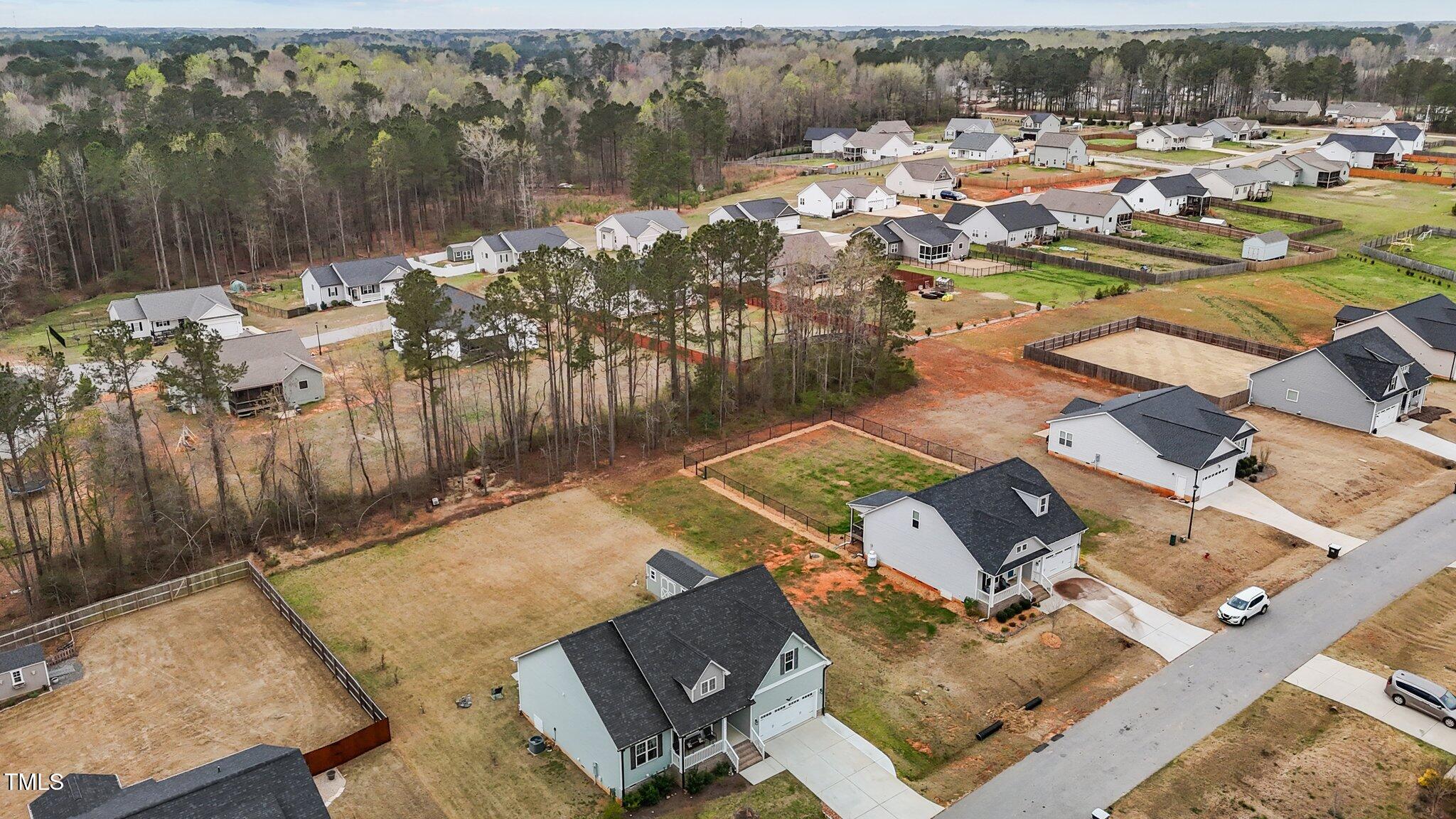240 Northview Drive Middlesex, NC 27557 - Photo 9 of 58 an aerial view of residential houses with outdoor space