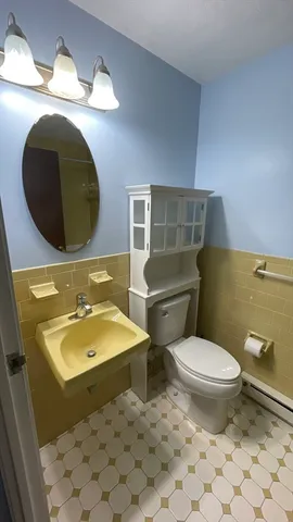 a bathroom with a shower and bathtub