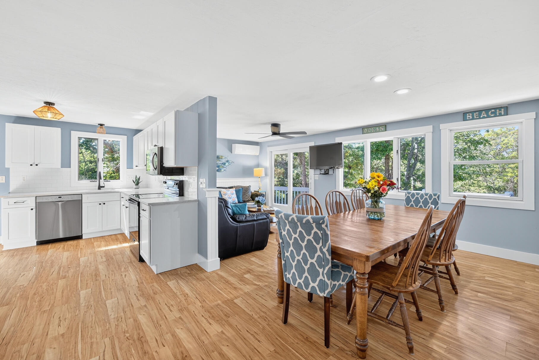 24 Jae Road Falmouth, MA 02556 - Photo 6 of 27 a view of a dining room with furniture window and wooden floor