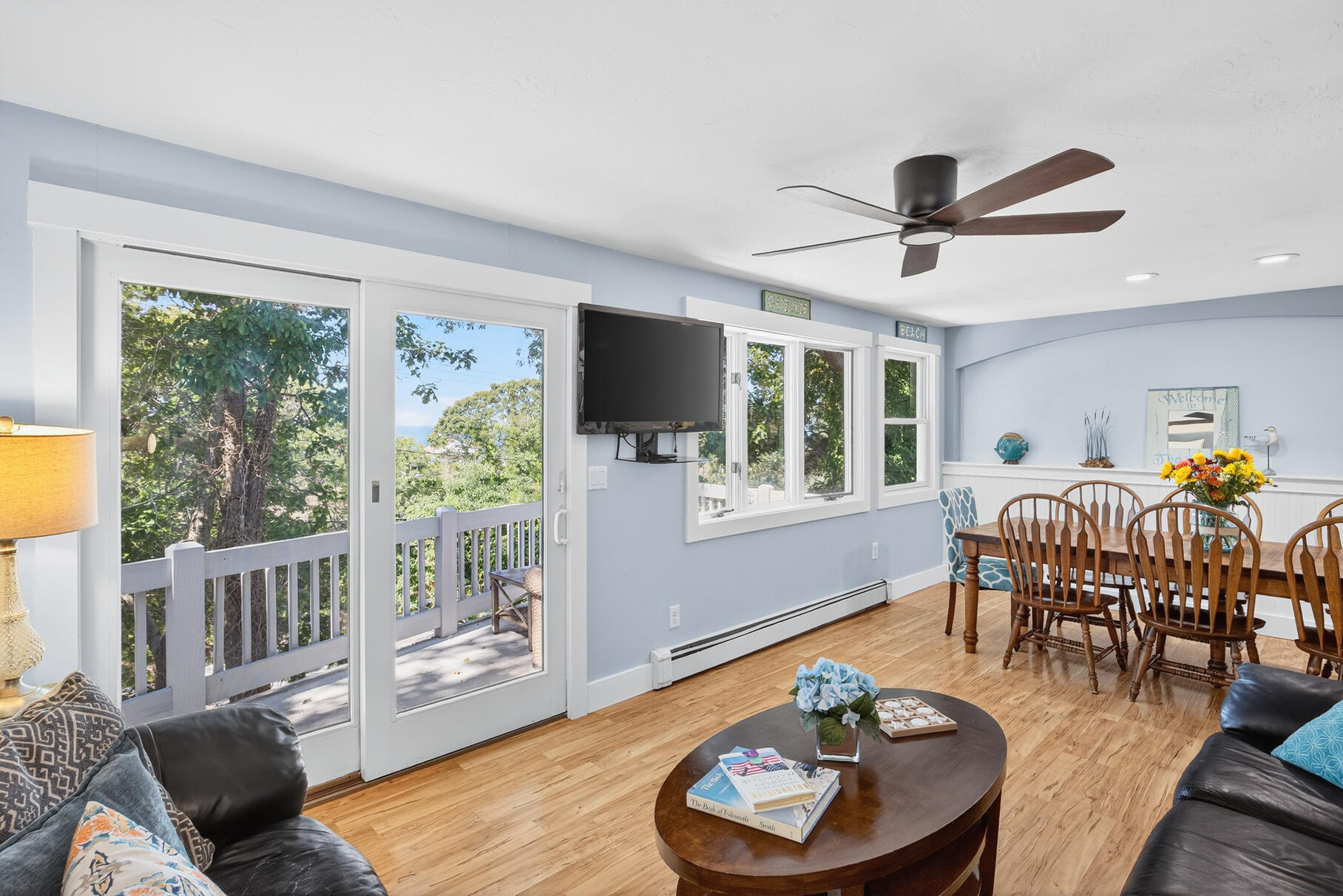 24 Jae Road Falmouth, MA 02556 - Photo 9 of 27 a living room with furniture and a flat screen tv