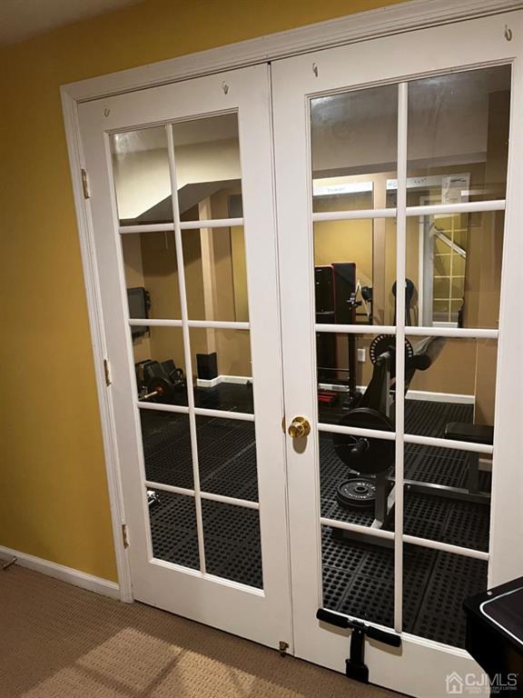 8 Hageman Road Somerset, NJ 08873 - Photo 48 of 59 Basement French Doors to Exercise Room