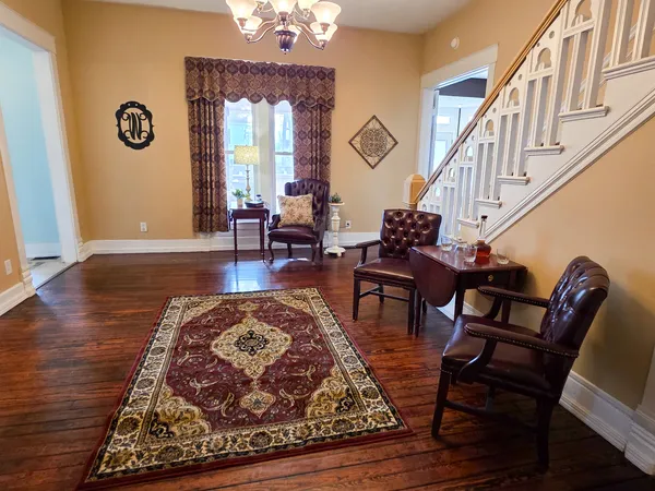 a view of wooden floor