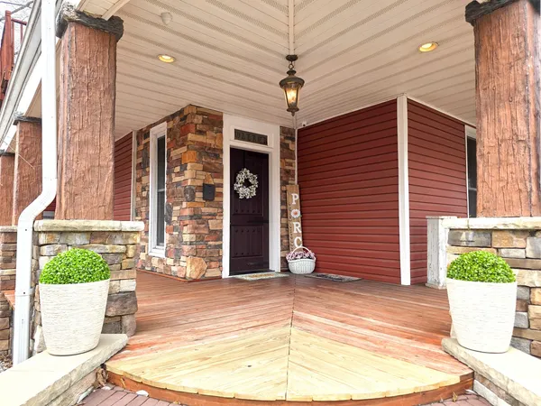 a view of a entryway door of the house