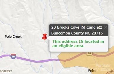 20 Brooks Cove Road Candler, NC 28715 - Photo 43 of 43 a sign that is sitting on a white refrigerator