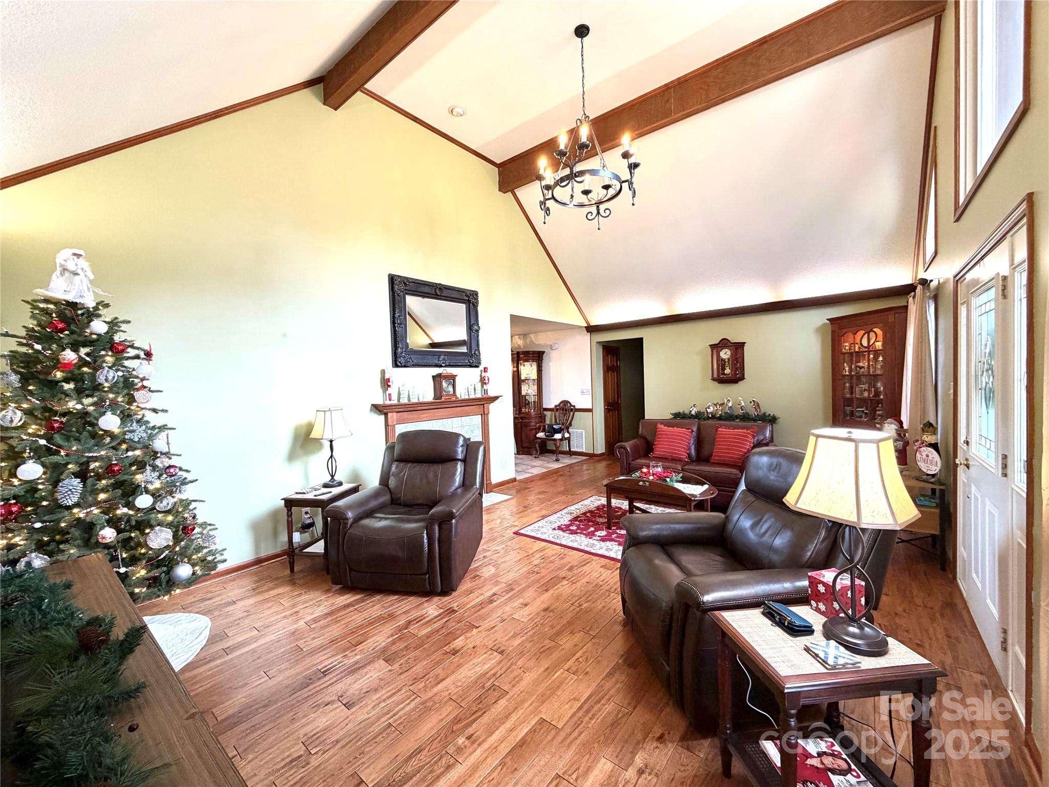 20 Brooks Cove Road Candler, NC 28715 - Photo 6 of 43 a living room with furniture or couch and a potted plant