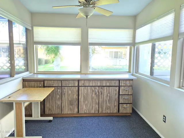 a very nice looking room with a large window