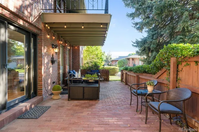 a outdoor space with furniture and a grill