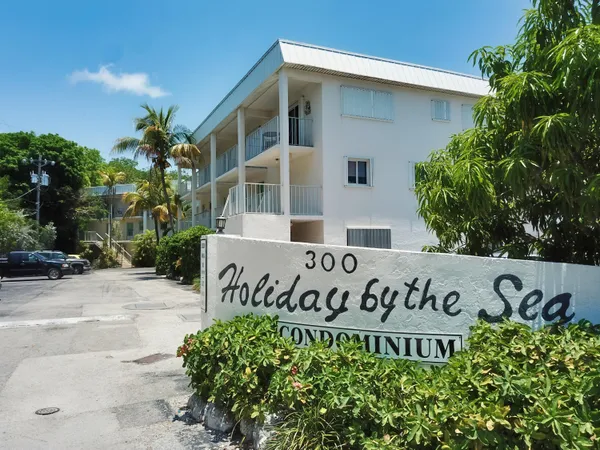 a sign on the side of the building