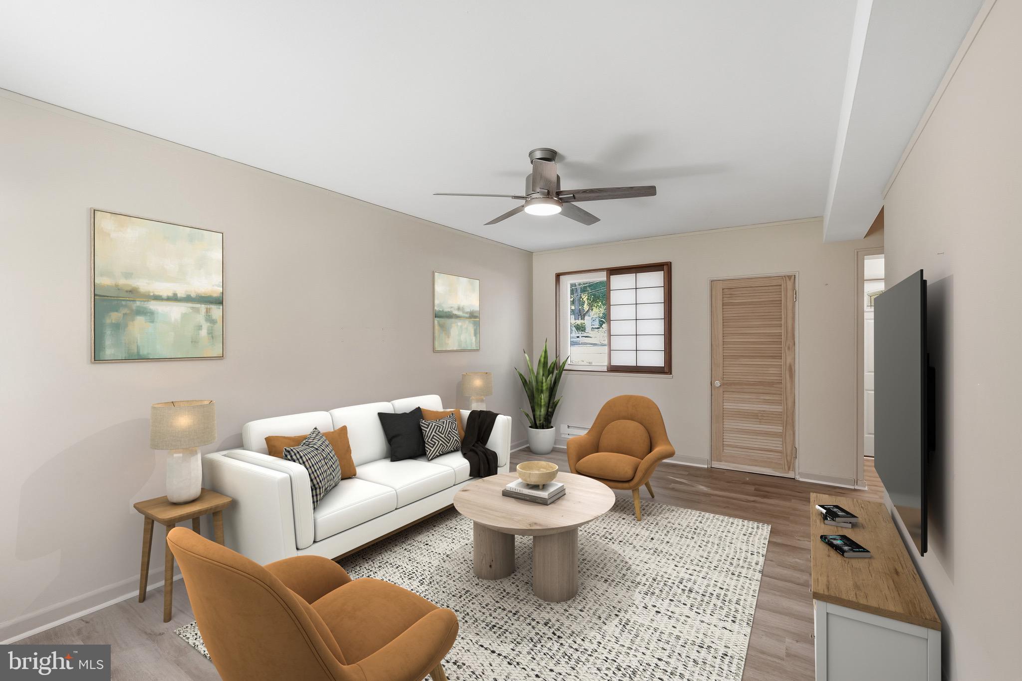 29 B Ridge Road Greenbelt, MD 20770 - Photo 1 of 16 Living Room- virtually staged