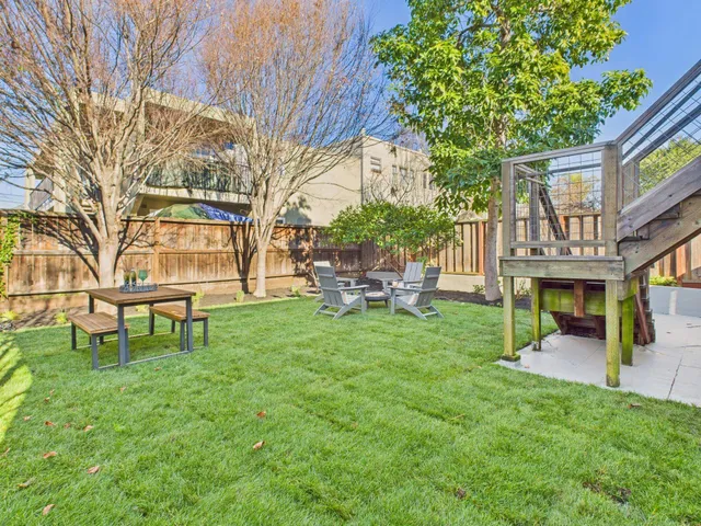 a view of a house with a backyard