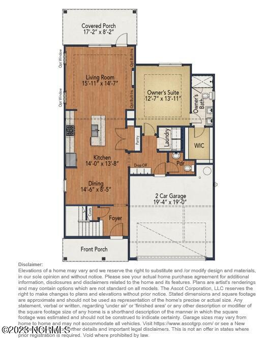 807 Thrush Drive Vass, NC 28394 - Photo 18 of 23 Jura- 1st Floor Elevation