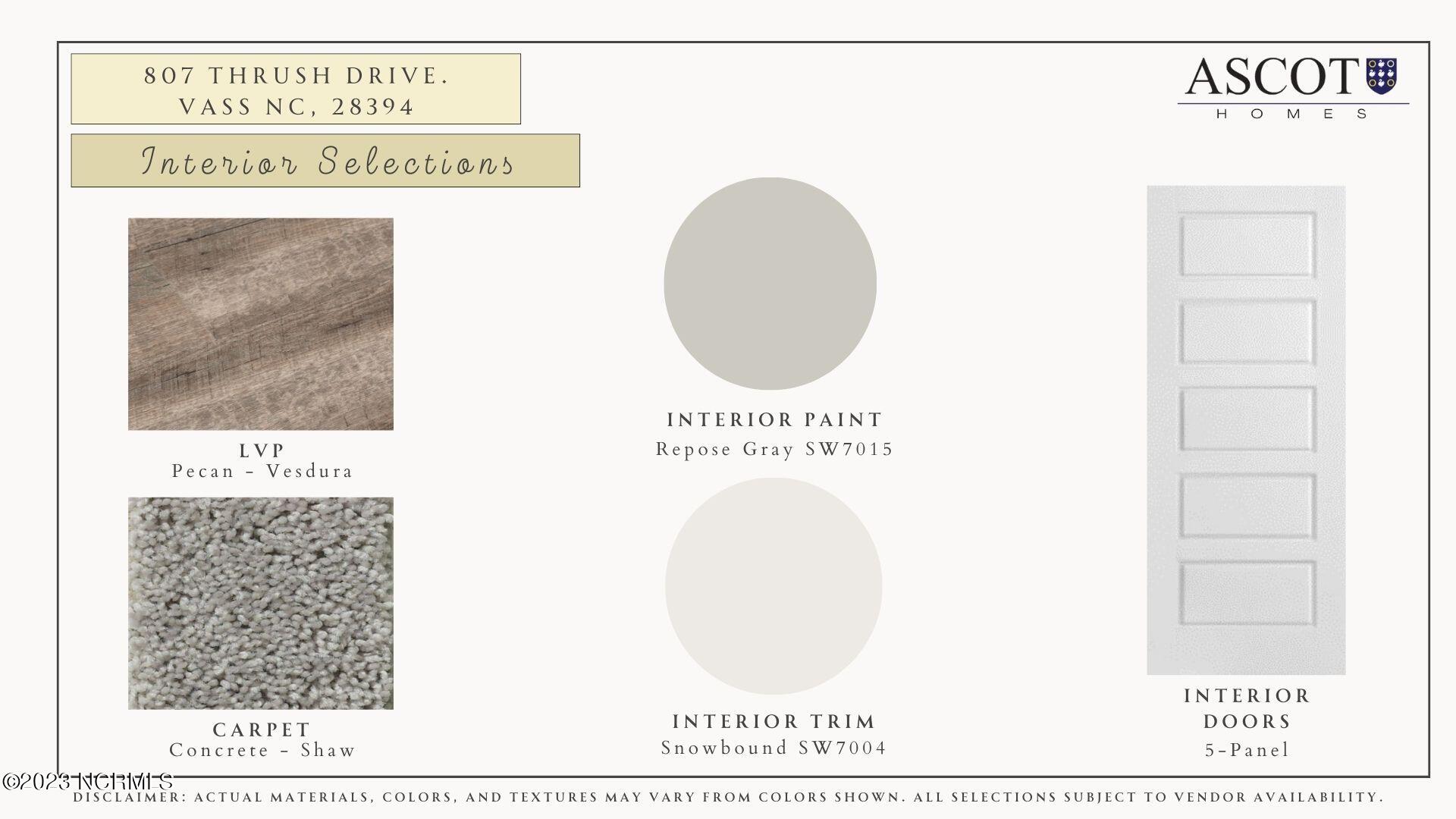 807 Thrush Drive Vass, NC 28394 - Photo 21 of 23 5336 (807 Thrush Dr)- Selections (Page 2