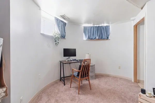 a car parked in front of a building