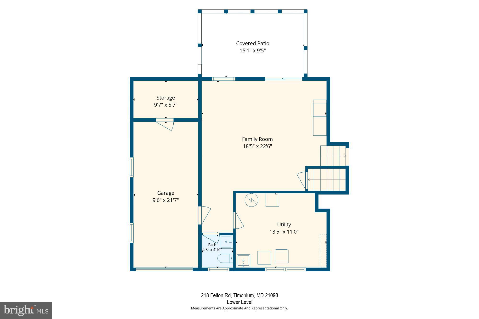218 Felton Road Lutherville-Timonium, MD 21093 - Photo 54 of 55 Lower level Floorplan