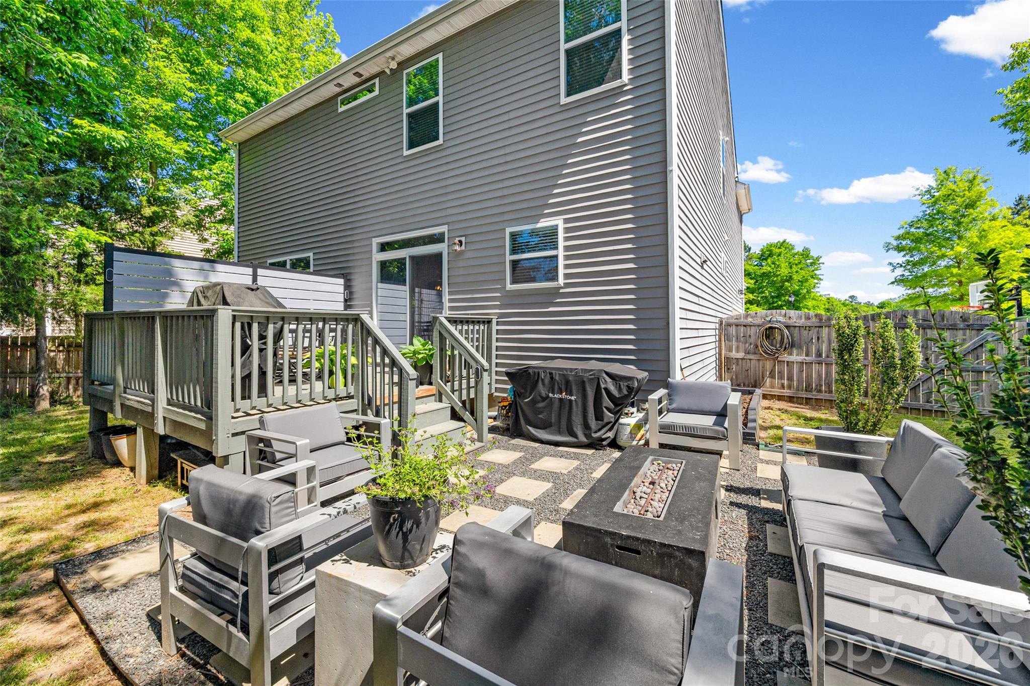 252 Hydrangea Drive Clover, SC 29710 - Photo 32 of 40 a view of backyard with deck and outdoor seating