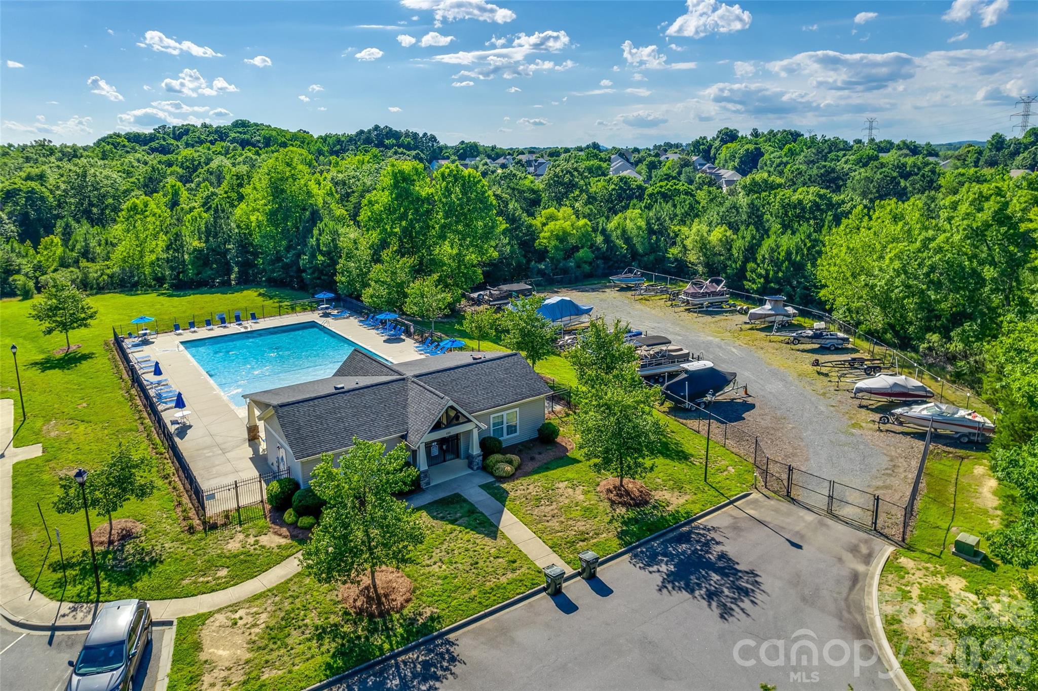 252 Hydrangea Drive Clover, SC 29710 - Photo 37 of 40 an aerial view of a house with garden space sitting space and garden view