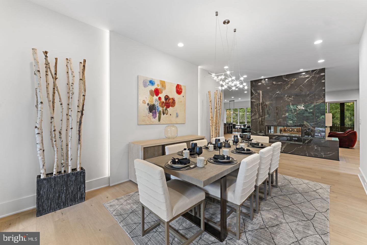 6330 Cross Street McLean, VA 22101 - Photo 2 of 19 a view of a dining room with furniture and chandelier