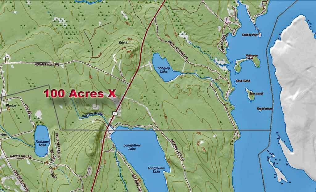 1694 U.S. Rte 1 Orient, ME 04471 - Photo 12 of 58 topo-map-orient-maine-land