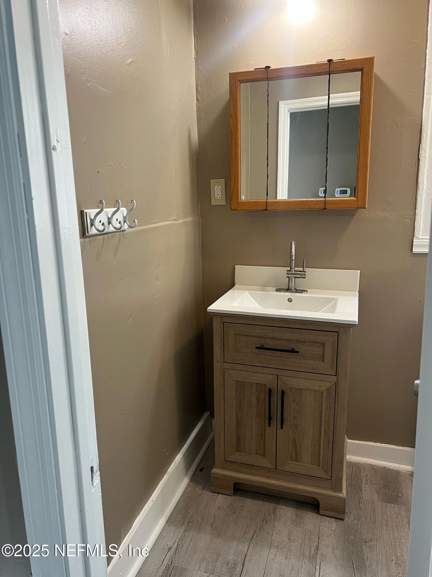 2815 Fleming Street Jacksonville, FL 32254 - Photo 9 of 37 a bathroom with a sink and a mirror