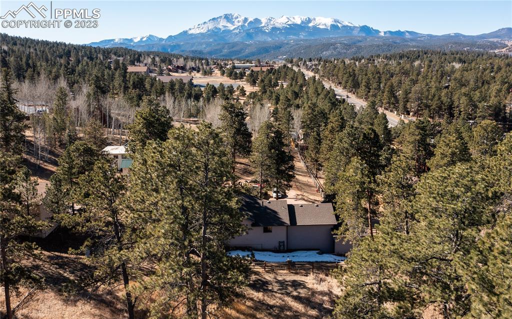 840 West Kelly Road Woodland Park, CO 80863 - Photo 2 of 37 a view of a lake with a mountain in the background