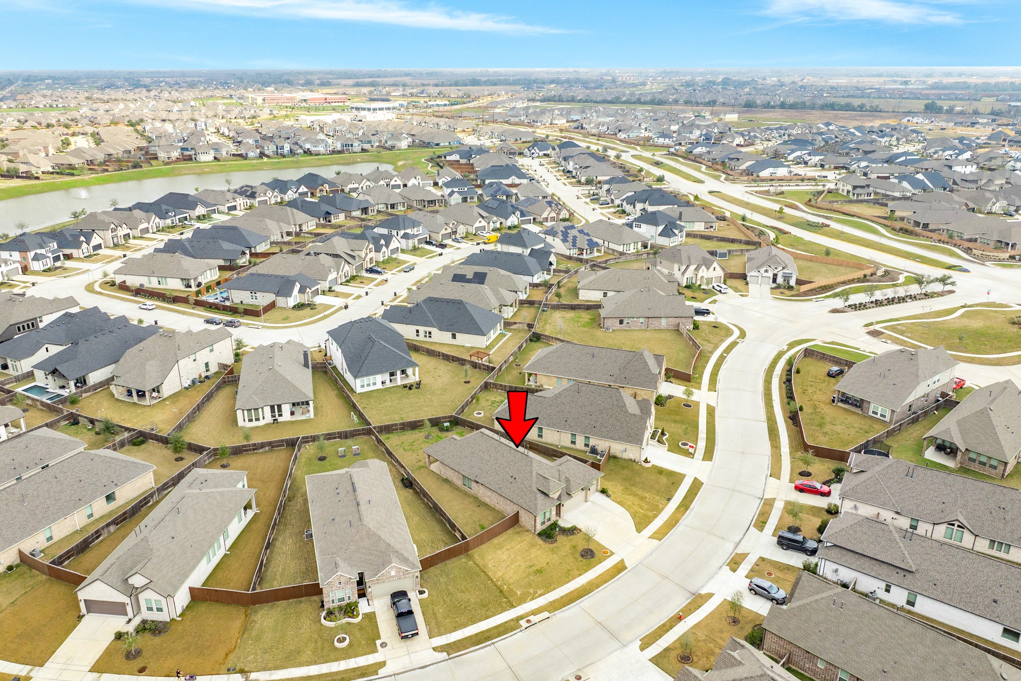 5039 Country Mdws Trail Iowa Colony, TX 77583 - Photo 31 of 50 an aerial view of residential houses with outdoor space