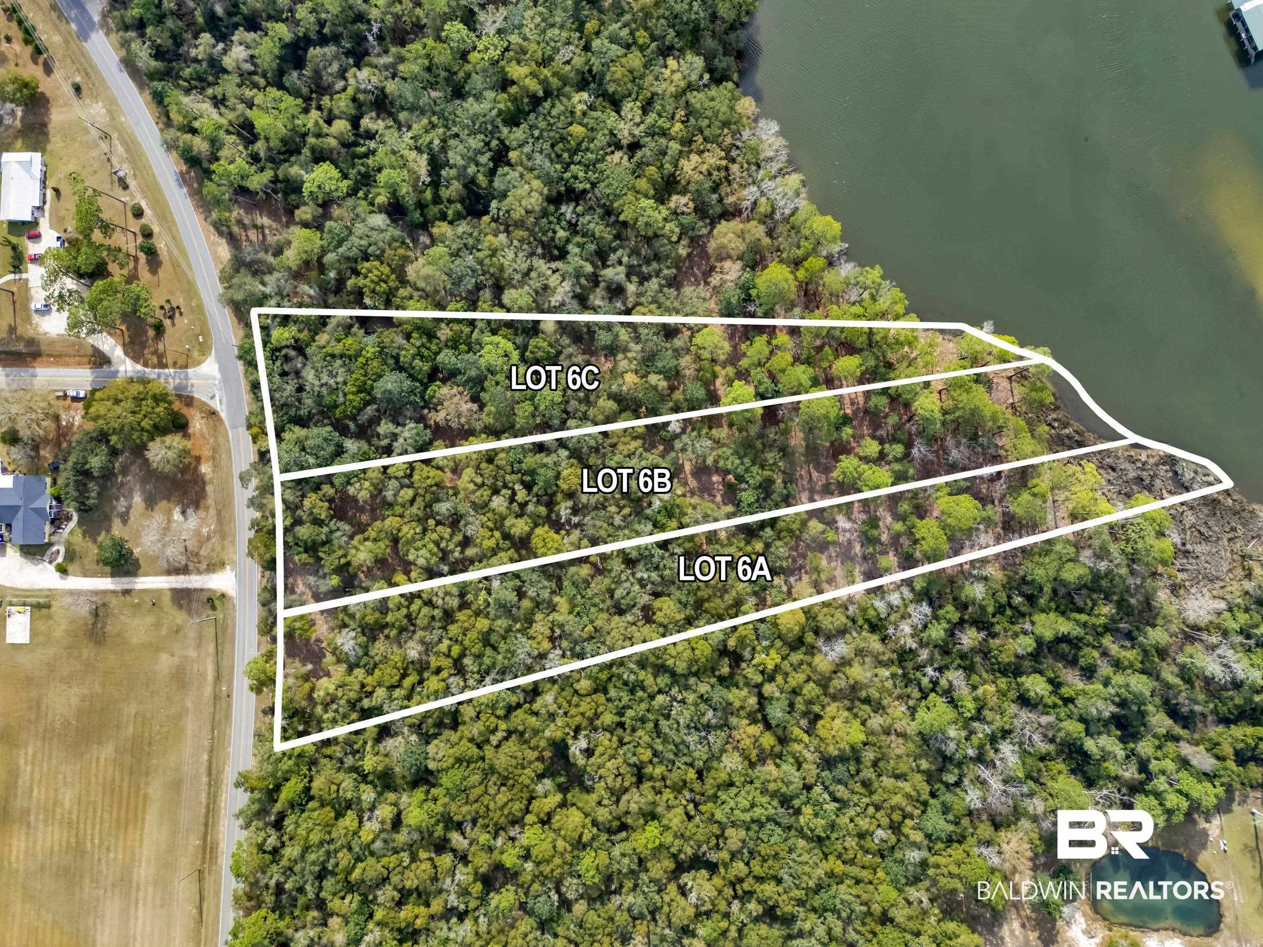 0 County Road 97 Elberta, AL 36530 - Photo 17 of 29 Aerial overview of property's location with property parcel outlined