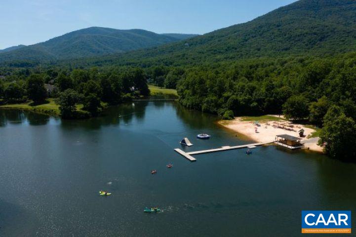 340 Chestnut Place Roseland, VA 22967 - Photo 11 of 26 an aerial view of residential house with outdoor space and river