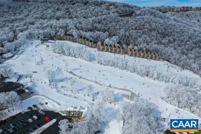 a view of a swimming pool with a slide