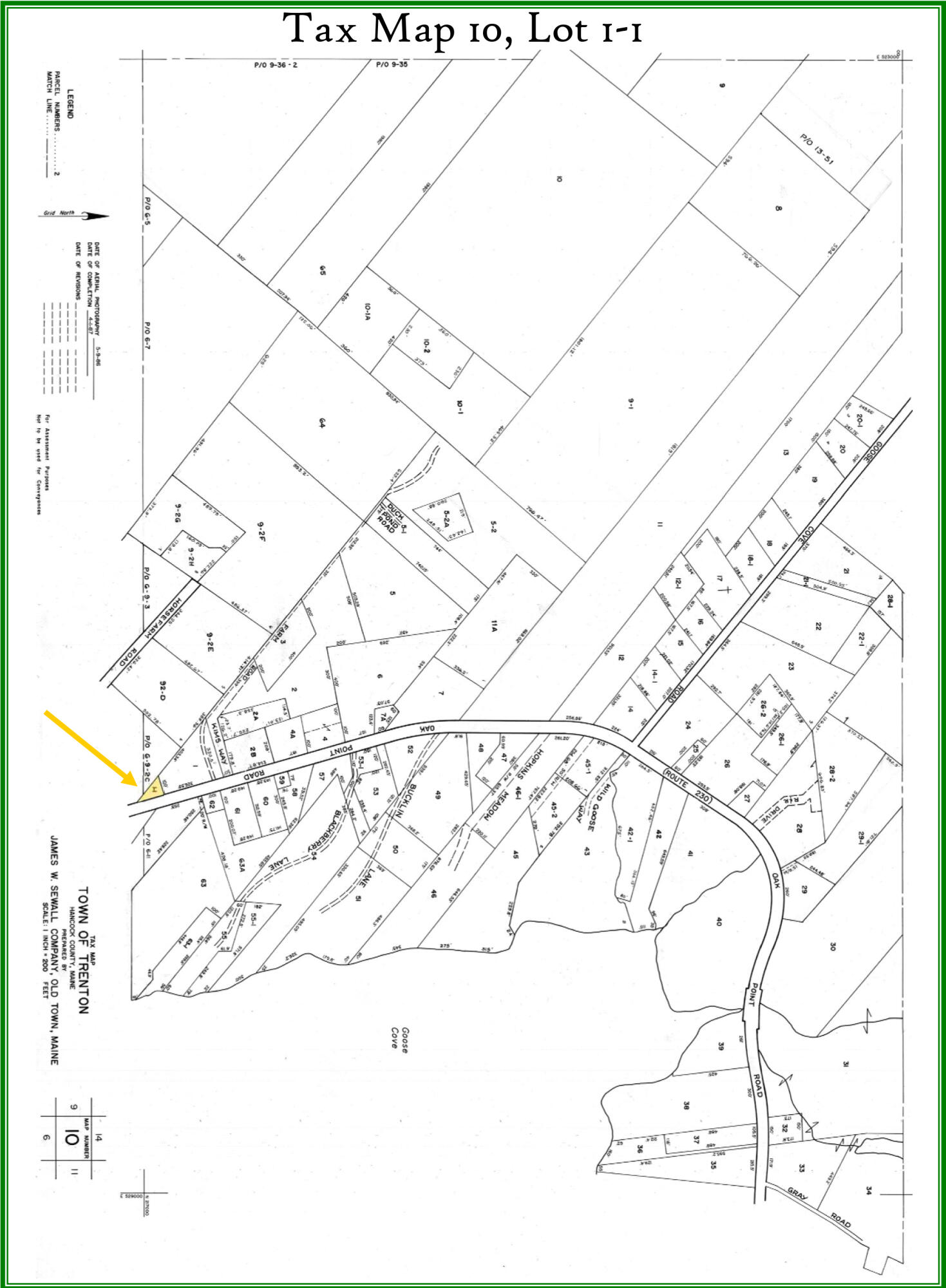 411 Oak Point Road Trenton, ME 04605 - Photo 39 of 42 Overlays - tax map 10