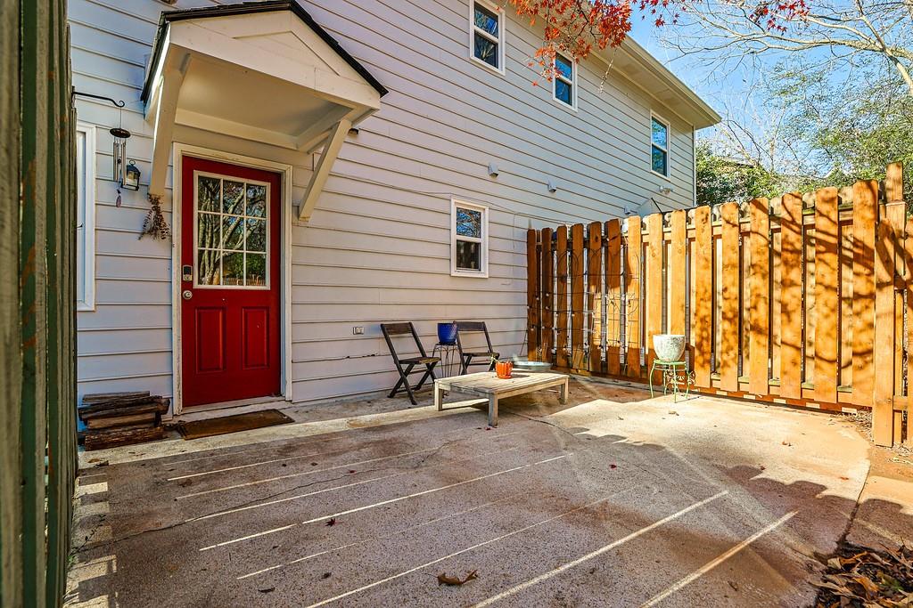 732 South Candler Street Decatur, GA 30030 - Photo 17 of 29 a view of backyard with a table and chairs and ice snow
