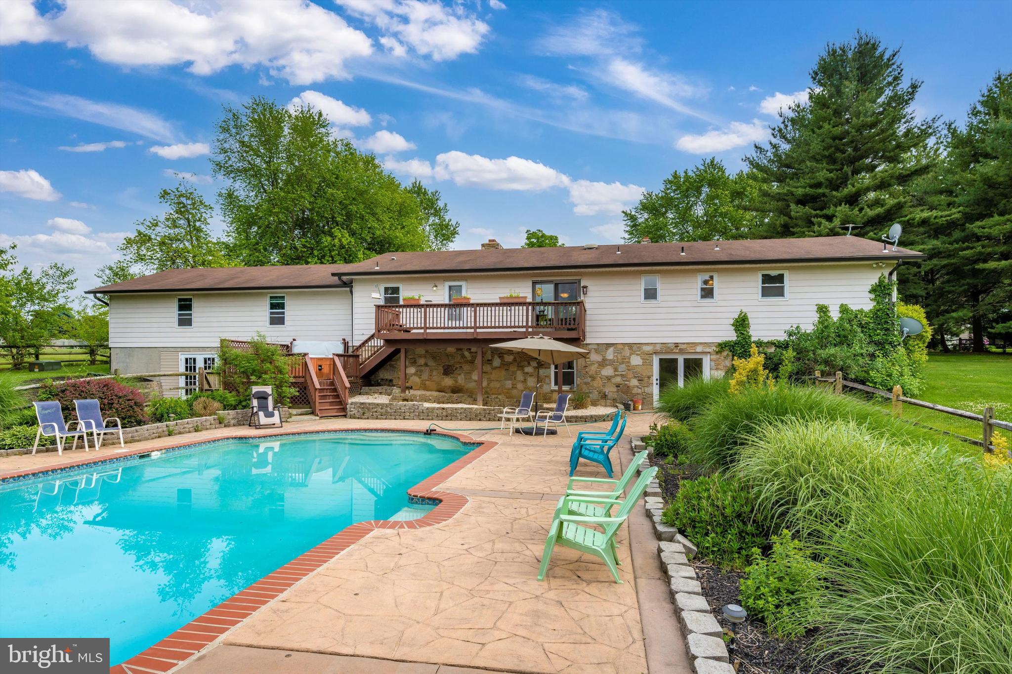 1724 Bollinger Road Westminster, MD 21157 - Photo 44 of 71 Back view of home andpool