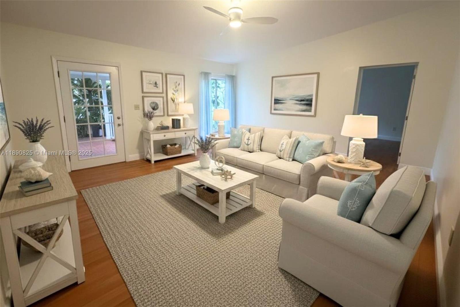 1856 Opechee Drive, Unit 2 Miami, FL 33133 - Photo 1 of 15 a living room with furniture and a couch