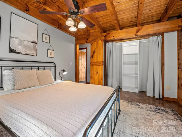 a living room with a couch and a table