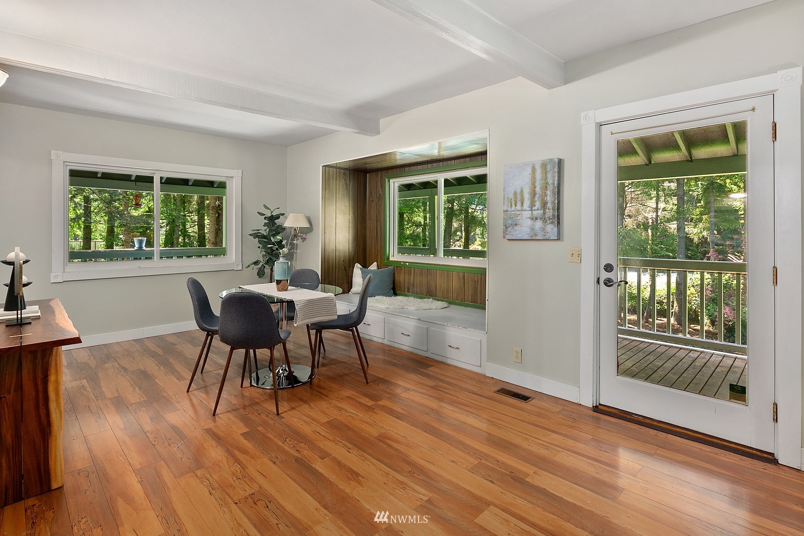 18416 Southeast Petrovitsky Road Renton, WA 98058 - Photo 15 of 36 a view of a dining room with furniture window and outside view